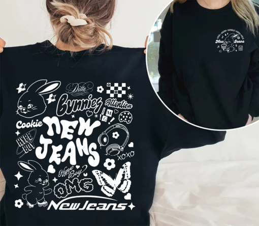 Newjeans Bunny Shirt, Trending Newjeans Track List Shirt, Hype Boy Unisex Tee Tops, Hype Boy Sweatshirt, NewJeans Merch, Kpop Girl Tee