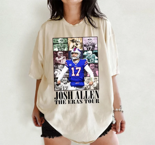 Josh Allen The Eras Tour Shirt, Josh Allen T-Shirt, Football Sweatshirt, Vintage Football 2023 Shirt