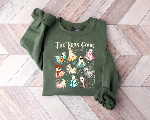 The Eras tour Ghost Shirt, Eras tour sweatshirt, ghost halloween Shirt, halloween Gift, Halloween Party Sweatshirt