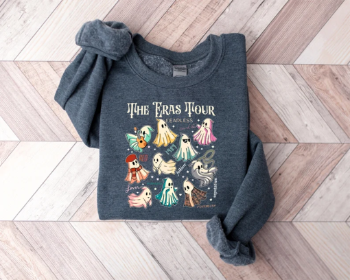 The Eras tour Ghost Shirt, Eras tour sweatshirt, ghost halloween Shirt, halloween Gift, Halloween Party Sweatshirt