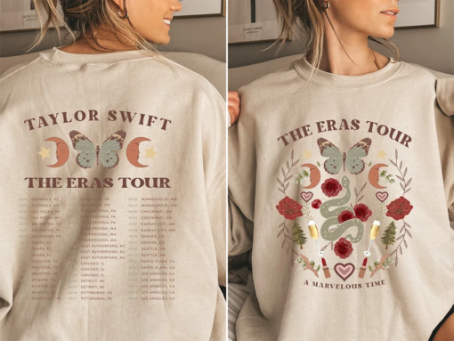 Retro Taylor The Eras Tour Sweatshirt, The Eras Tour, Taylor Swiftie Crewneck, Swiftie Tour Tee, Y2k TS The Eras Tour 2023 Midnights Hero