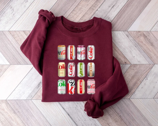 Diet Coke Sweatshirt, Christmas Diet Coke Sampler, Gift for Diet Coke Lover, Diet Coke bottles, Trendy Funny Sweatshirt for Christmas