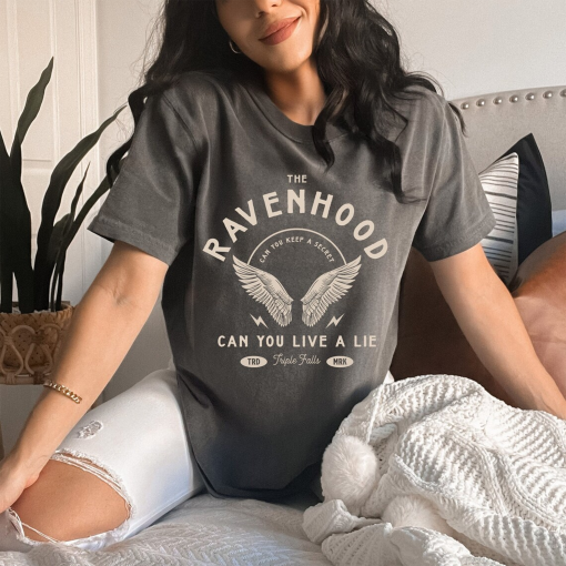 The Ravenhood, Comfort Colors T-Shirt, Ravenhood Book Shirt, Triple Falls, Raven Hood, Booktok, Book Series Shirt