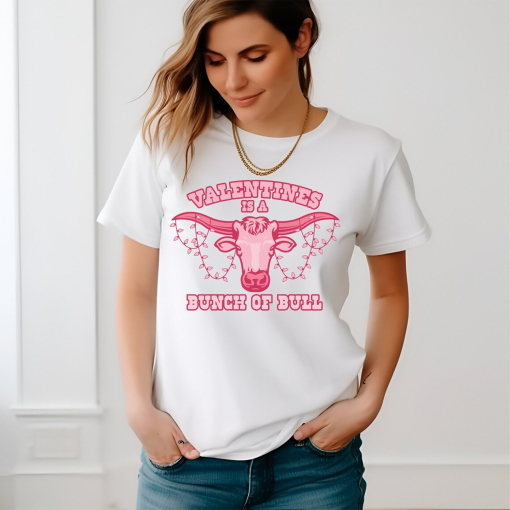 Anti Valentines day- Western-Inspired Valentine’s Day Shirt – Trendy Cowboy Romance Tee for Couples