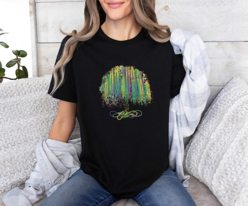 Mardi Gras Bead Tree Shirt, Mardi Gras, NOLA Shirt, Mardi Gras Shirt, Louisiana Shirt, New Orleans Shirt, Louisiana Sweatshirt