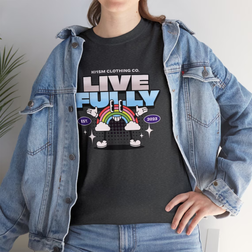 Live Fully in retro design: 90s style shirt