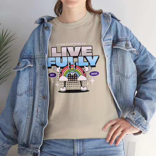 Live Fully in retro design: 90s style shirt