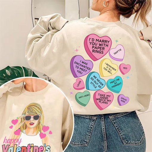 Valentines Taylor Conversation Hearts PNG, Valentines Groovy taylor Png, Valentines png, Valentines Taylor full album png