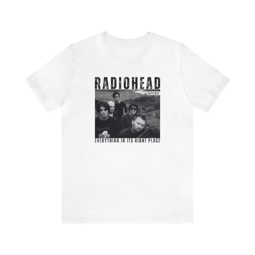 Radiohead Lyrics Shirt, Radiohead Concert T-Shirt for Men and Women, 90s Band T Shirt, Radiohead Band Shirt, Gift for Her, Gift for Him