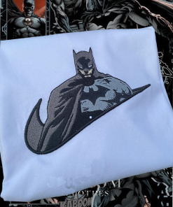 Batman inspired/ fully embroidered sweatshirt or hoodie/…