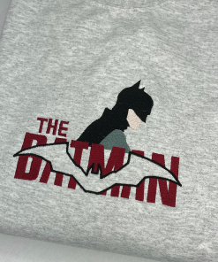 Batman inspired/ fully embroidered sweatshirt or hoodie/…