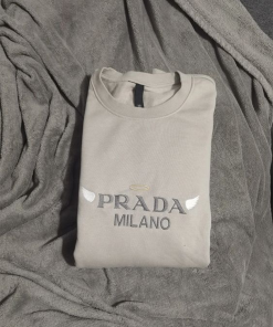 P.R.A.D.A Embroidered sweatshirt and Hoodie