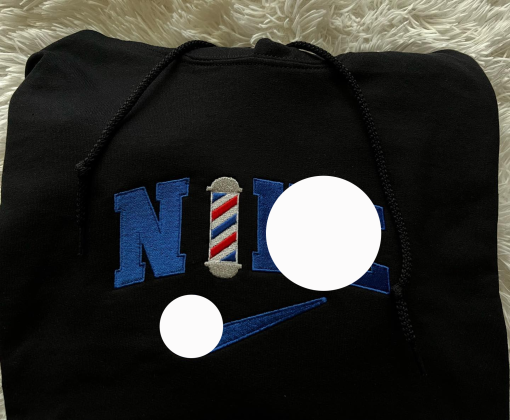 barber embroidered sweatshirt