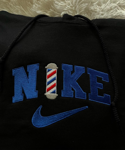 barber embroidered sweatshirt