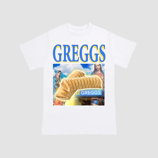 Greggs sausage roll tshirt tee funny meme T-shirt vintage fathers day xmas birthday christmas fancy dress