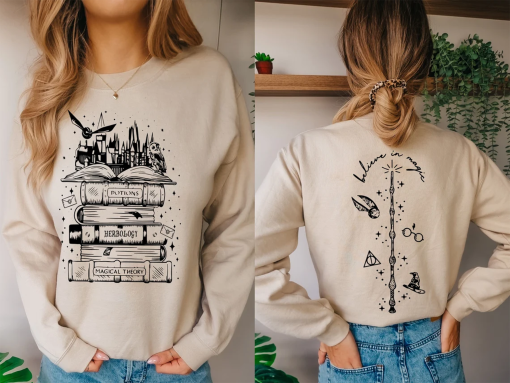 Wizard Castle Book Sweatshirt, Wizard School Bookworm Gift T Shirt, Bookish Reading, Magic Books Tee,HP T Shirt,Pottery Gifts For Women Fans