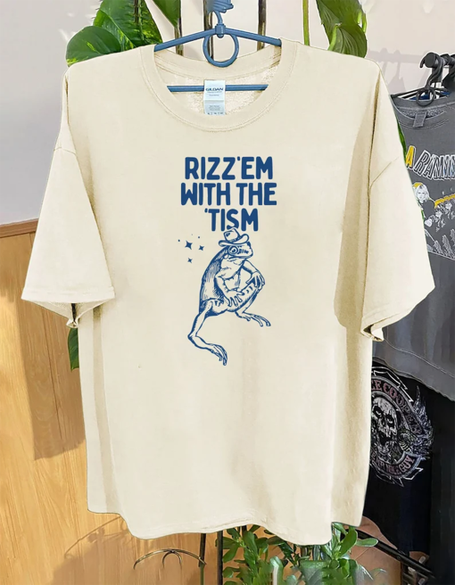 Rizz Em with The Tism Unisex Heavy Cotton Tee