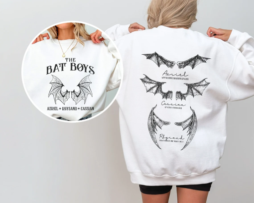 The Bat Boys Shirt, Vintage Acotar Bookish Sweatshirt, The Night Court Illyrians, A Court of Thorn and Roses Rhysand Cassian Azriel