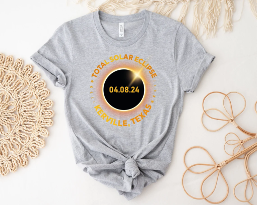 Total Solar Eclipse Shirt, Texas April 8th 2024 T-Shirt, Texas Totality Eclipse April 2024 Shirt, Eclipse Souvenir Gift, Astrology Tee