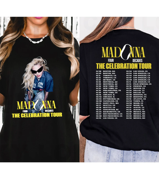 Madonna The Celebration Tour 2024 T-Shirt, Madonna Shirt Fan Gifts, Madonna Vintage Shirt, Madonna Concert Shirt, Madonna Graphic shirt