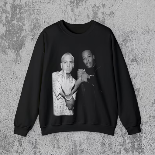 90’s Hip Hop Crewneck Sweatshirt | Dr.Dre with Eminem | Unisex | Rap Music Merch