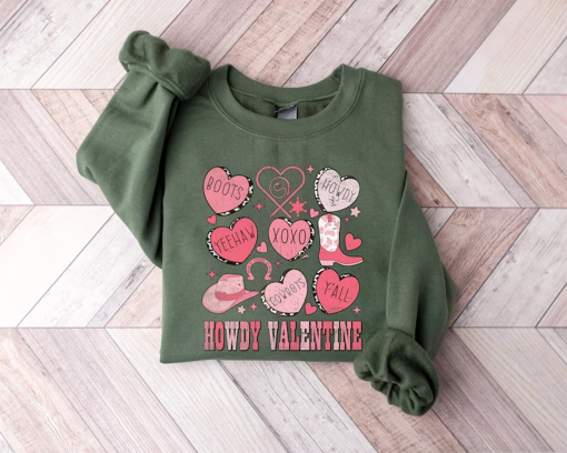 Howdy Valentine Sweatshirt, Valentine Cowgirl, Valentines Day Sweatshirt, I Love You Hoodie, Western Sweatshirt, Couple Shirt Gift