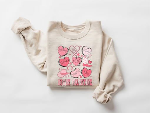 Howdy Valentine Sweatshirt, Valentine Cowgirl, Valentines Day Sweatshirt, I Love You Hoodie, Western Sweatshirt, Couple Shirt Gift