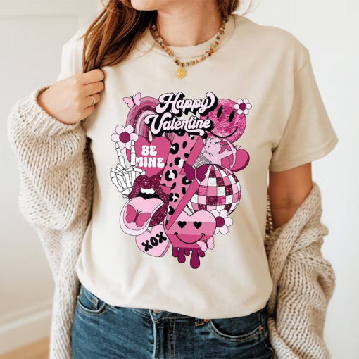 Retro Valentines Sweatshirt, Be Mine Sweatshirt, Valentines Day, Cute Hearts Shirt, I Love You Shirt, Heart Candy Shirt, Couple Shirt