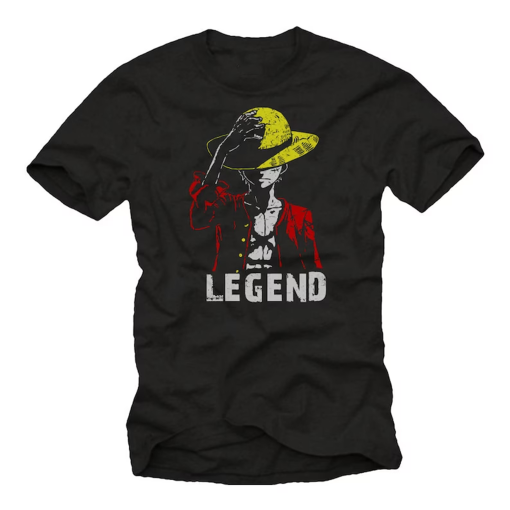 Ruffy T-Shirt – Legendary Nerd Shirts – Funny Gifts for Men black S-XXXXXL