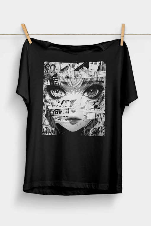 Grunge Anime Manga Girl T-Shirt | Kawaii Clothing | Alt Clothes | Anime Aesthetic | Grunge Clothing | Harajuku Streetwear Shirt