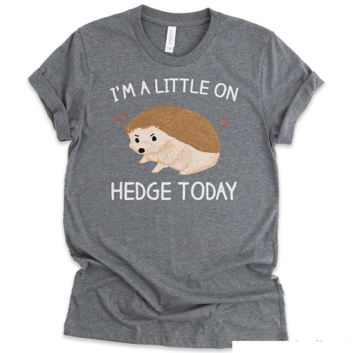 Little on Hedge Today Hedgehog Shirt • Pet and Animal Lover Gift TShirt