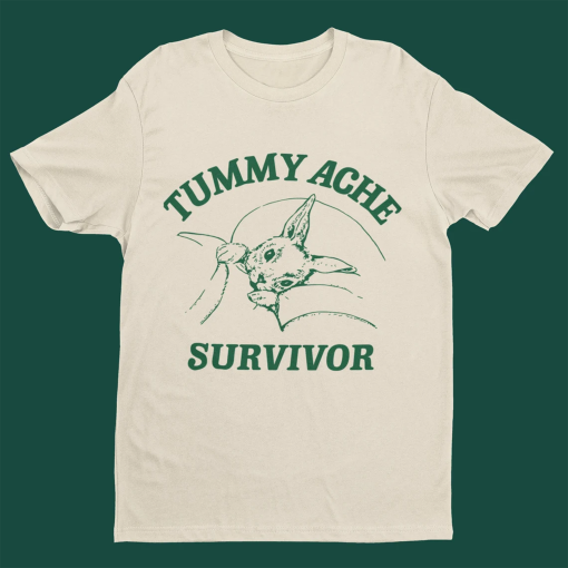 Tummy Ache Survivor Shirt, Meme T Shirt, Trash Panda Sweatshirt, Raccoon Shirt, Funny Unisex Shirt