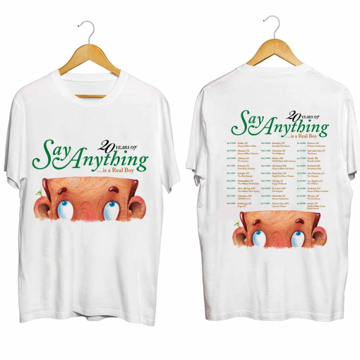 Say Anything 2024 Tour Shirt, 2024 Is a Real Boy 20th Anniversary Tour Shirt, Say Anything Band Fan Shirt, Say Anything 2024 Concert Shirt