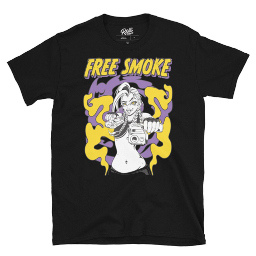 Free Smoke Lakers Short-Sleeve T-Shirt