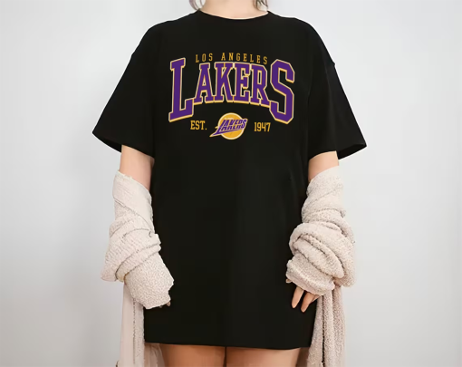 Vintage Los Angeles Basketball Shirt, Los Angeles Laker Sweatshirt, LA Crewneck, LA Laker Hoodie Fan Gift, Basketball mama tee