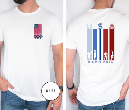 2024 Paris Olympics Shirt, USA Shirt, America Shirt, Valentine’s Day Shirt, Valentine’s Day Gift, Gifts for Him, Gifts for Her, USA Olympics