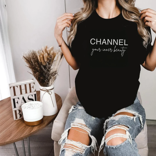 Channel Your Inner Beauty Sweatshirt, Luxury Brand Inspired, Paris Fashion Shirts, Luxury Logo Design, Inner Beauty Shirt, Luxury Brands