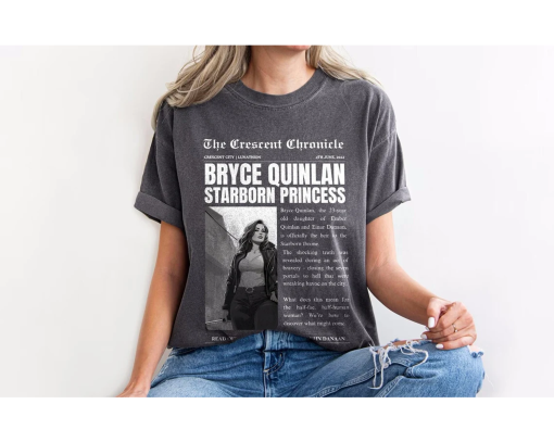 Bryce Quinlan Shirt | Starborn Princess Crescent City Lunathion Licensed SJM Merch Ruhn Danaan Hunt Athalar ACOTAR Throne Of Glass Gift Art