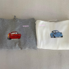 Cars Couple Sweater, Cartoon Mc.que/en x S/al.ly x M/at.er Embroidered Sweatshirts, Trending Crewneck, Vintage shirt, Embroidery Hoodie