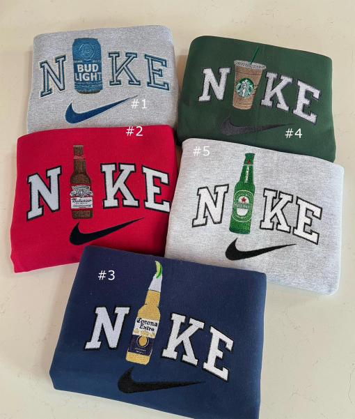 Choose your favorite drink  embroidered sweatshirt