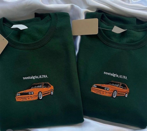 nostalgia ultra embroidered sweatshirt, Embroidered Sweatshirt-giftidea