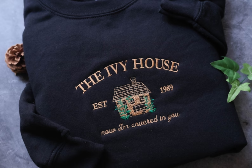 Embroidered The Ivy House | Embroidered Sweatshirt,Taylor, Cottagecore, Merch, Ivy, Evermore, Cottage Taylor Swiftie Merch sweatshirt