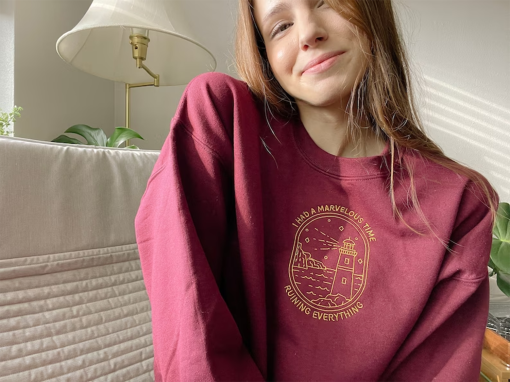 I had a marvelous time embroidered crewneck sweatshirt