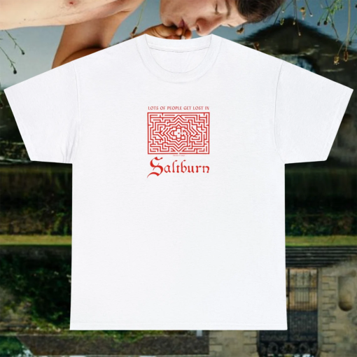 Hedge Maze and Gravesite, Barry Keoghan and Jacob Elordi, Saltburn Movie, Saltburn Merch,Directed by Emerald Fennell Unisex Heavy Cotton Tee