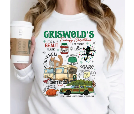 Griswold Christmas Sweatshirt, Griswold Co Sweater, Christmas Tree Farm Shirt, Family Vacation Match, National Lampoon’s Christmas Vacation