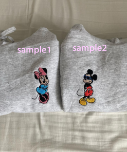 Minnie Embroidered Sweatshirt, Girl Mouse Sweetheart Valentines…