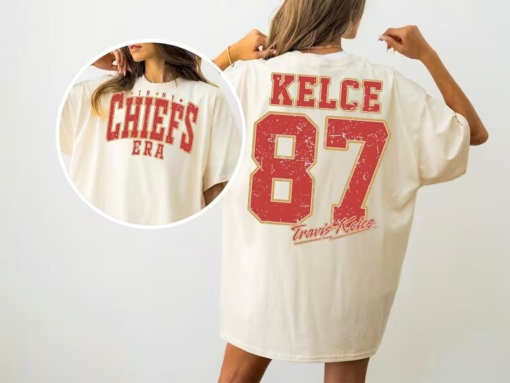 Retro In My Chiefs Era Shirt Travis Kelce NFL Kansas City Football Shirt, Kansas City American Football Shirt, Travis Kelce The Eras Tour