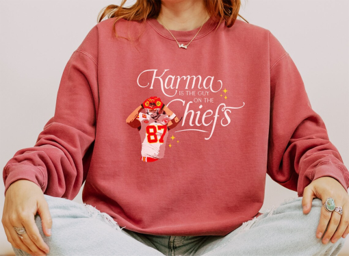 Kelce Karma is the Guy on the Chiefs Crewneck