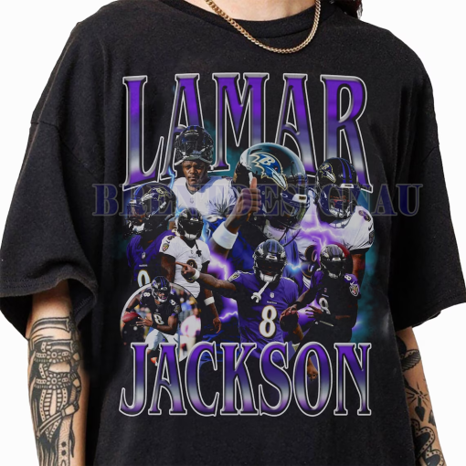 Lamar Jackson Vintage 90s Graphic T-Shirt, JLamar Jackson Sweatshirt, Lamar Jackson Graphic American Football Tees Gift For Women and Man