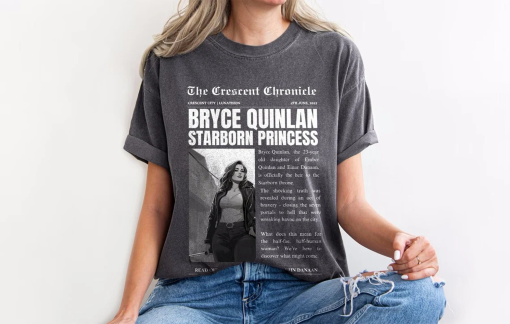 Bryce Quinlan Shirt | Starborn Princess Crescent City Lunathion Licensed SJM Merch Ruhn Danaan Hunt Athalar ACOTAR Throne Of Glass Gift Art